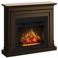Semineu ECOFLAME PRO - Barcelona walnut, flacara 3D de 23 inci cu teme de culoare, incalzire infrared si sunet
