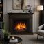 Semineu electric DIMPLEX Lisabona Wenge cu focar electric 3D Optiflame XHD23 si sunet