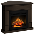 Semineu ECOFLAME PRO - Lisabona colt wenge, flacara 3D de 23 inci cu teme de culoare, incalzire infrared si sunet