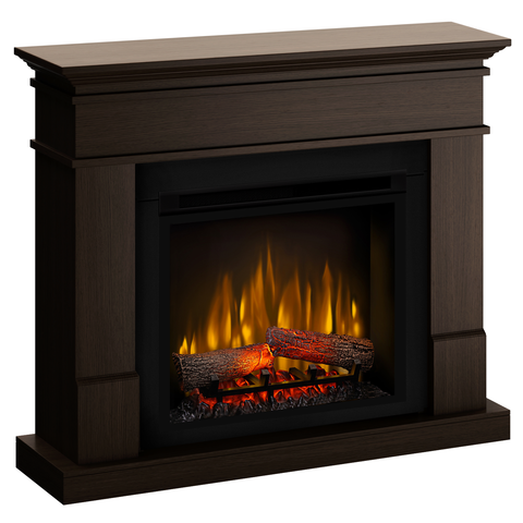 Semineu electric Lisabona wenge SLIM LINE cu focar electric 3D Dimplex Optiflame XHD23 si sunet