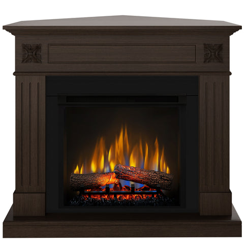 Semineu electric London Drept/Colt Wenge cu focar electric 3D Dimplex Optiflame XHD23 si sunet