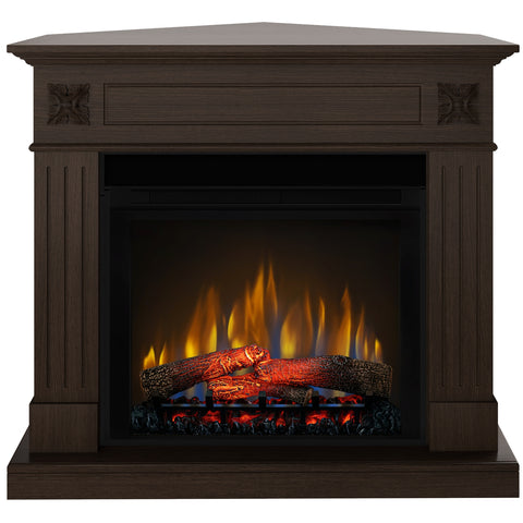 Semineu electric London Drept/Colt Wenge cu focar electric 3D Dimplex Optiflame XHD28 si sunet