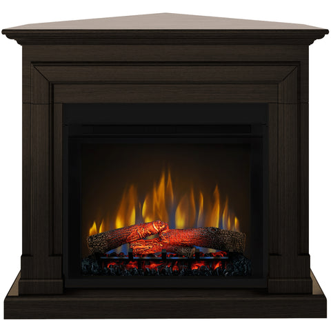 Semineu electric Barcelona Drept/Colt Wenge cu focar electric 3D Dimplex Optiflame XHD28 si sunet