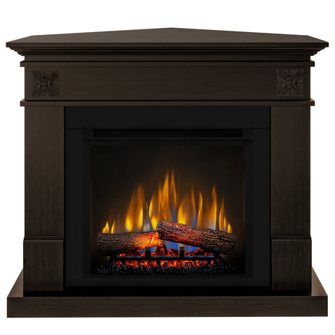 Semineu electric Lisabona Flower Drept/Colt Wenge cu focar electric 3D Dimplex Optiflame XHD23 si sunet