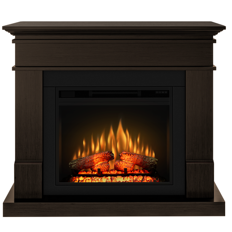 Semineu electric ECOFLAME PRO - Lisabona wenge, flacara 3D de 23 inci cu teme de culoare, incalzire infrared si sunet