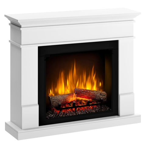 Semineu electric DIMPLEX Lisabona Alb cu focar electric 3D Optiflame XHD23 si sunet