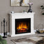 Semineu electric DIMPLEX Lisabona Alb cu focar electric 3D Optiflame XHD23 si sunet