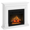Semineu ECOFLAME PRO - Barcelona white, flacara 3D de 23 inci cu teme de culoare, incalzire infrared si sunet