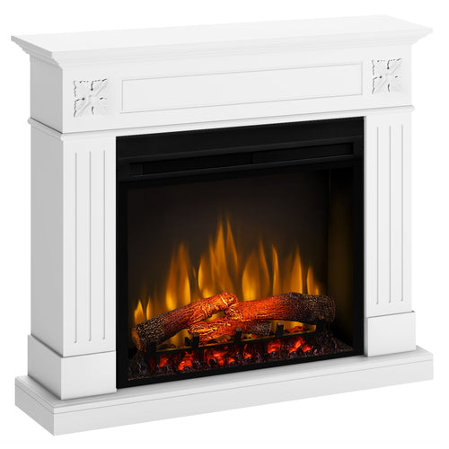 Semineu electric DIMPLEX London Alb cu focar electric 3D Optiflame XHD28 si sunet