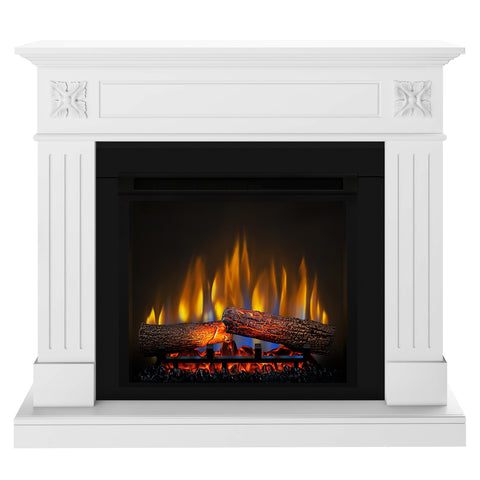 Semineu electric London Alb cu focar electric 3D Dimplex Optiflame XHD23 si sunet