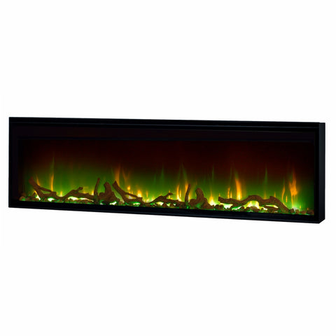 Semineu electric liniar 3D incorporabil DIMPLEX Ignite XL 50 Wood  Optiflame MultiFire XD Negru cu sunet