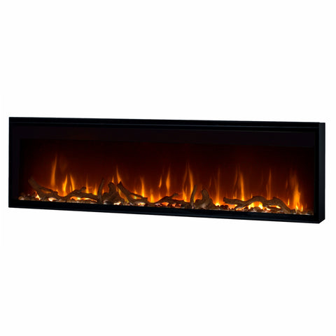 Semineu electric liniar 3D incorporabil DIMPLEX Ignite XL 50 Wood  Optiflame MultiFire XD Negru cu sunet