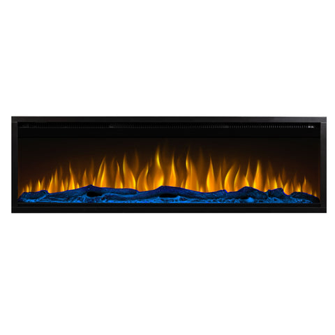 Semineu electric liniar 3D incorporabil AFLAMO Royal 42 Negru cu sunet