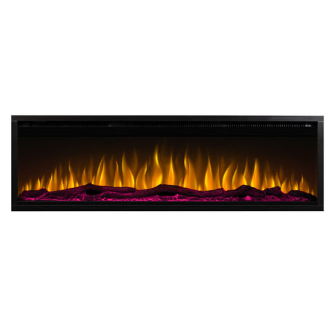 Semineu electric liniar 3D incorporabil AFLAMO Royal 42 Negru cu sunet